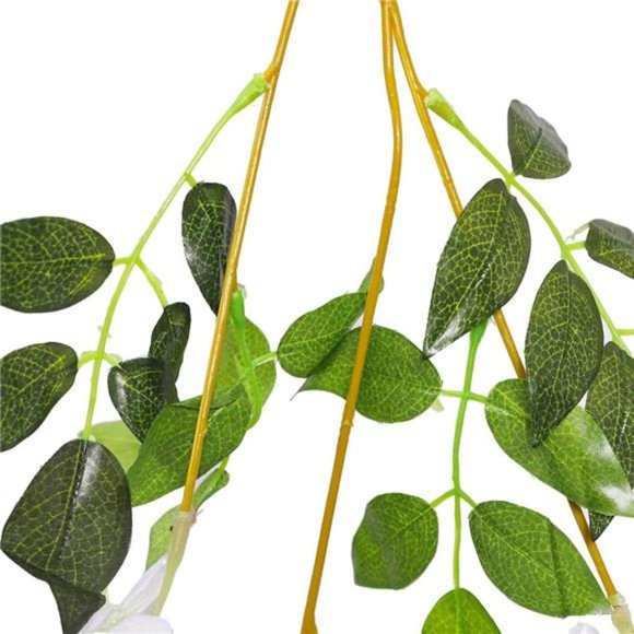 12 Pack /45 inch /3.7ft Wisteria Hanging Artificial Flowers Fake Vine Garland - Picture 4 of 6